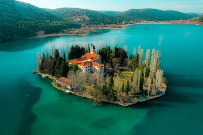 Krka little island Visovac